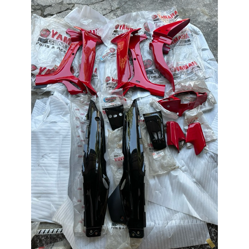 body set fiz r merah hitam original