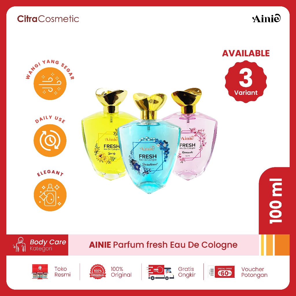 Parfum Ainie fresh Eau De Cologne 100 Ml
