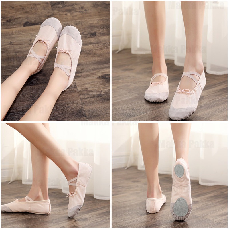 NEW Sepatu Ballet Canvas untuk Anak & Dewasa - Best Seller untuk Tari Hanfan