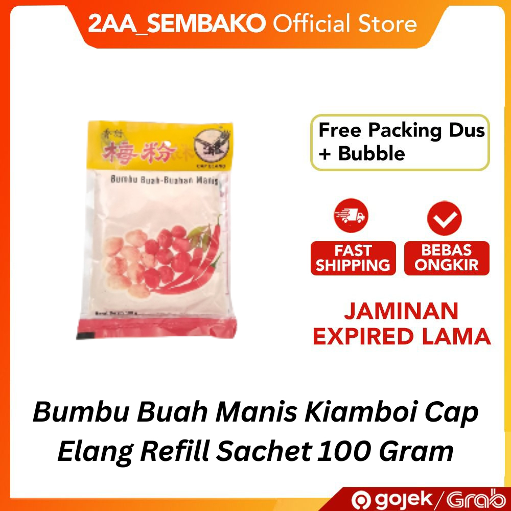 

Bumbu Buah Manis Kiamboi Cap Elang Refill Sachet 100 Gram
