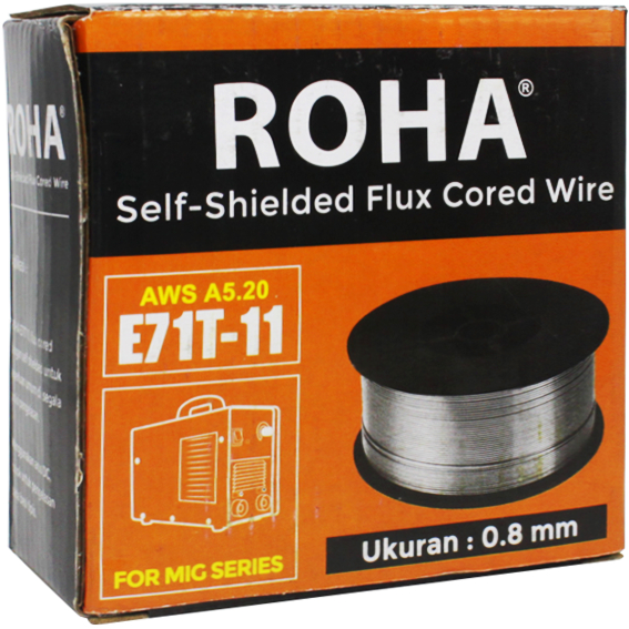 ROHA KAWAT LAS ROLL FLUX CORED WIRE GASLESS | AWS A5.20 E71T-11