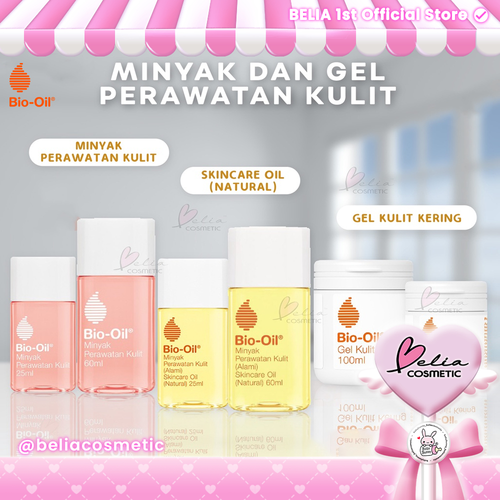 ❤ BELIA ❤ Bio Oil 25 | 60 | 125 | 200 DRY GEL Penghilang Bekas Luka ANTI SCAR Stretchmark & Selulit