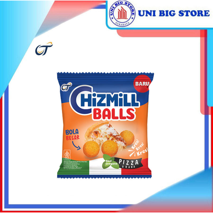 

Tango Chizmill Balls PIZZA Grana 16 gr RENTENG 10pcs Snack Bola Keju