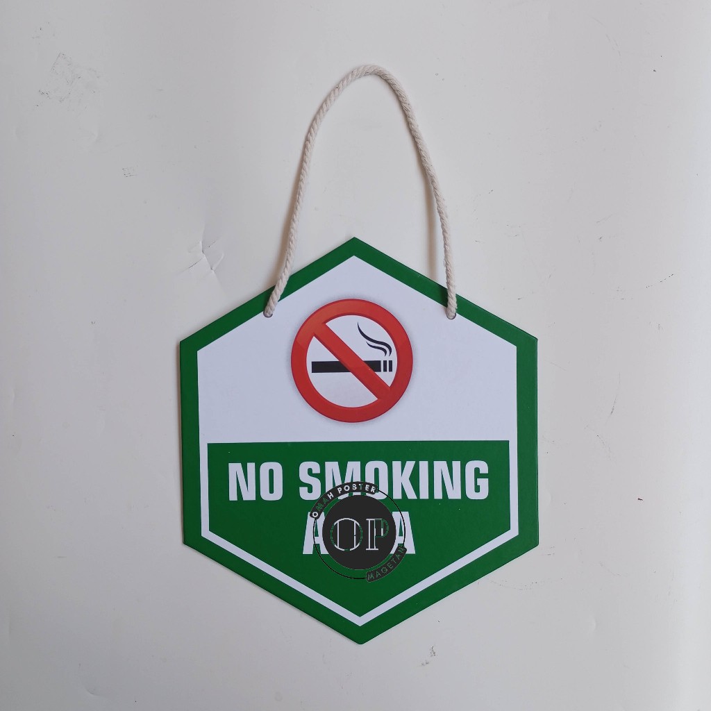 Hard Poster Smoking Area - No Smoking Area - Kawasan Tanpa Merokok