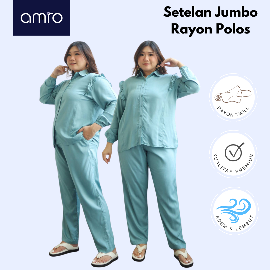 AMRO SLEEPWEAR - ADEEVA ONE SET - JJ RUFFLE JUMBO TWILL - SJJX90