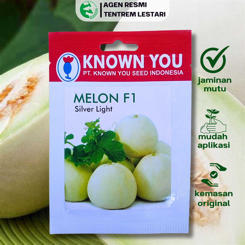 Benih Melon F1 SILVER LIGHT 10 seed Known You Seed