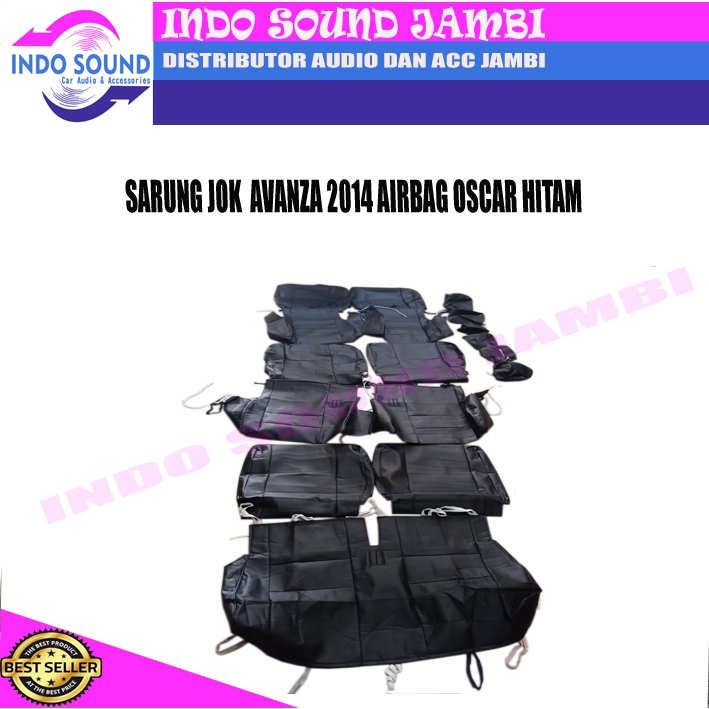 SARUNG JOK AVANZA 2014 AIRBAG OSCAR HITAM