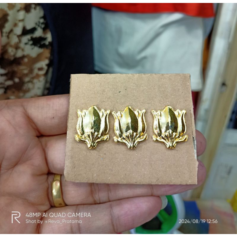 melati bahan pangkat melati logam tni