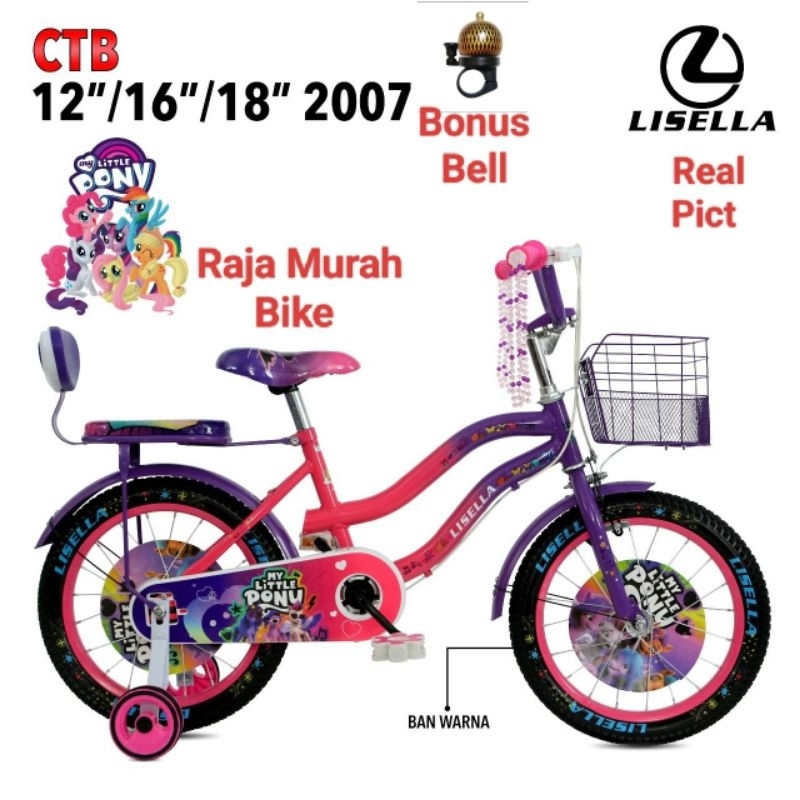 Sepeda Anak Perempuan Mini 18 Inch Lisella Sepeda Anak Mini Lisella 18 Inch