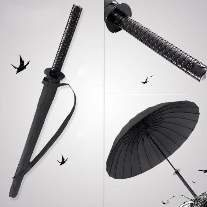 HHYUKIMI Payung Unik Jepang Bentuk Samurai Katana