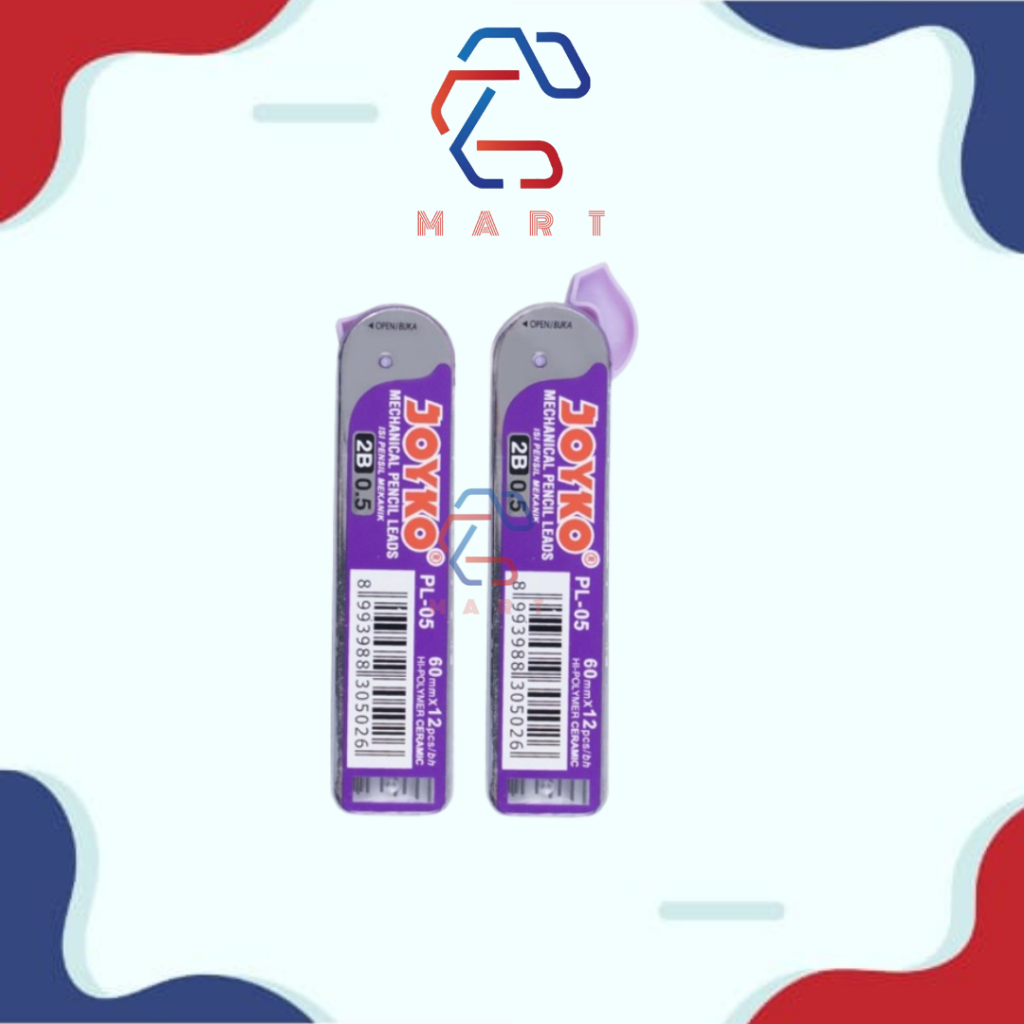 

Joyko Refill Isi Pensil Mekanik 2B 0.5 - 1 Tube