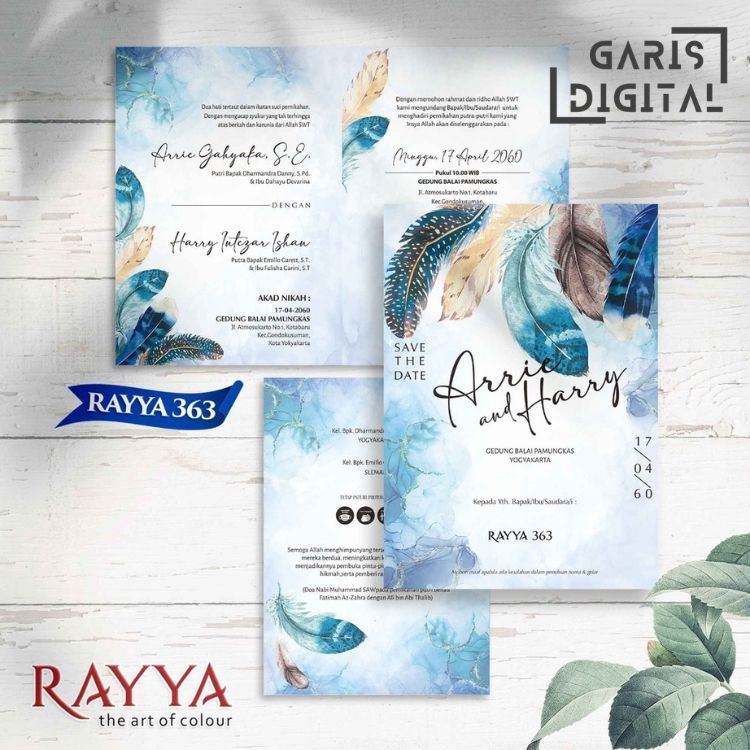 RAYYA 363 | CETAK UNDANGAN | UNDANGAN PERNIKAHAN