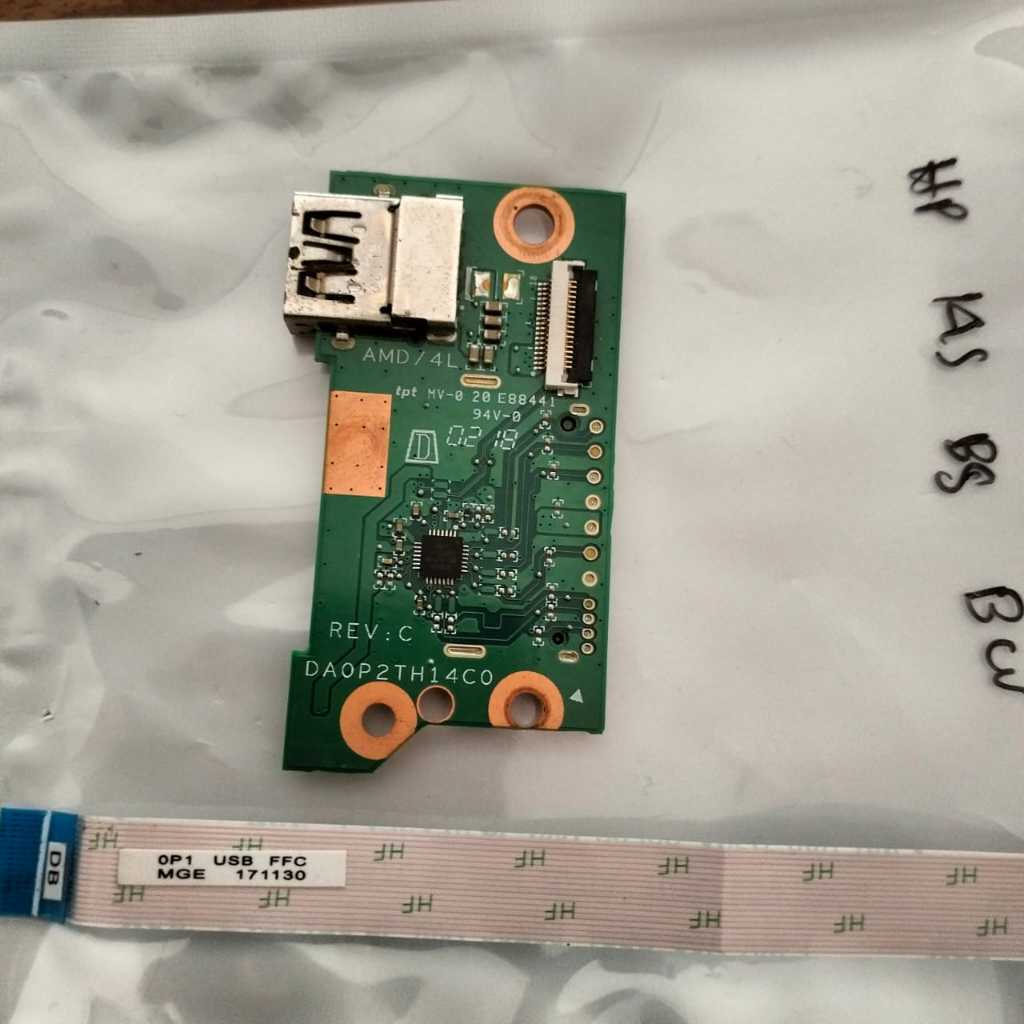 Port USB + Card Reader Laptop HP 14s BW-BS - Original - Second/Bekas