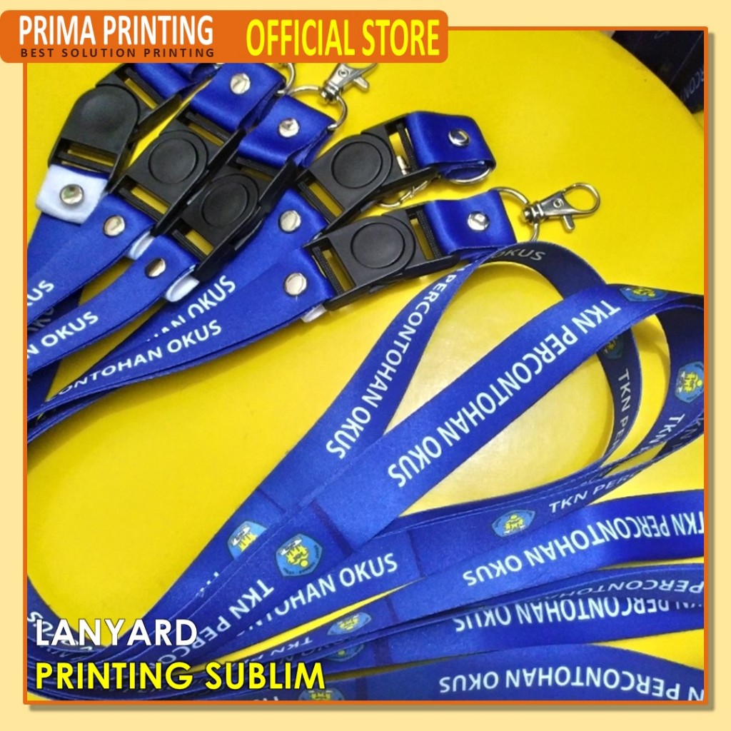

TALI ID CARD/Lanyard printing 2,5 satin susu anti gatal