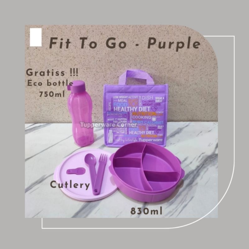 TUPPERWARE // Tempat Makan // FIT TO GO LIFESTYLE WITH GIFT – PURPLE