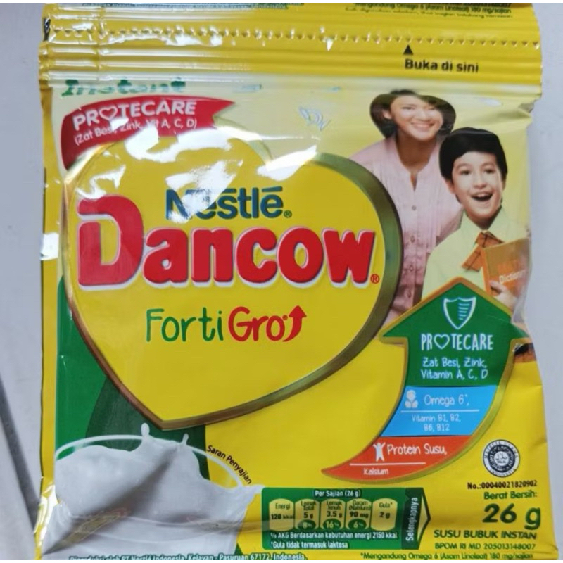 

Dancow susu bubuk rasa vanilla 1 renceng isi 10@26gr