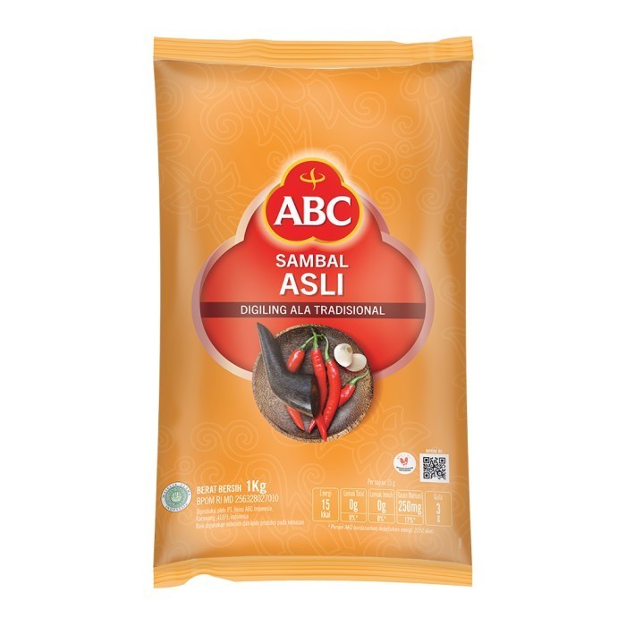 

ABC Saus Sambal Asli Refill Kemasan 1KG