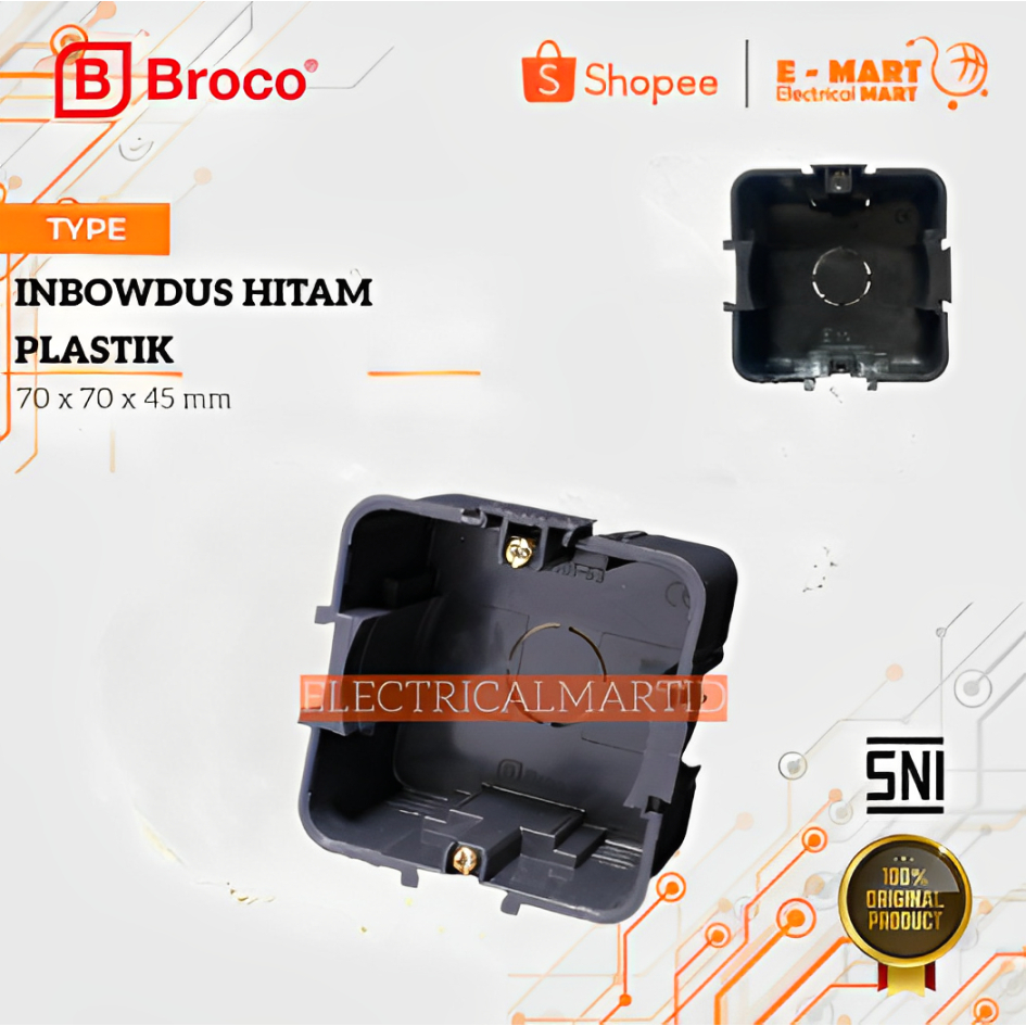 BROCO IB DUS PERSEGI / Inbowdos Saklar