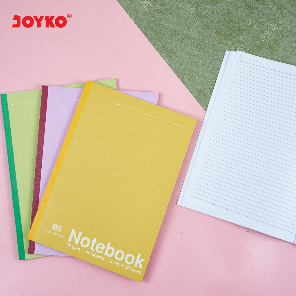 

Promo Joyko Notebook B5 Garis Buku Tulis B5 Sekolah Joyko Pack Lusin NB-705 [12pcs]