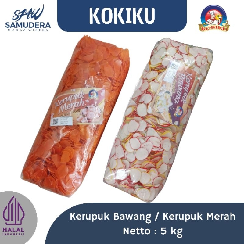 

(5KG) Kerupuk Merah/ Kerupuk Bawang Gurih KOKIKU (Mentah)