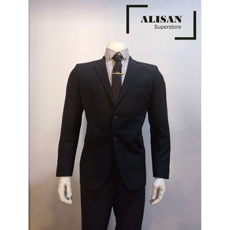 Alisan Jas Pria Lengan Panjang Hitam, Abu, Navy Slimfit (JAS ONLY)