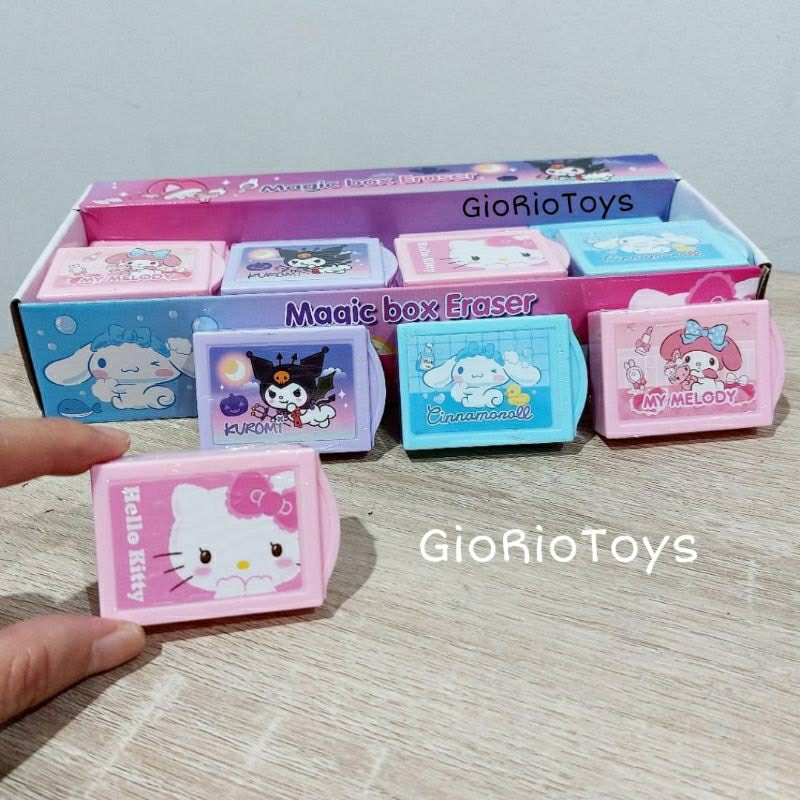 

Penghapus Pensil Karakter Sanrio Magic Box Eraser Penghapus Sulap Sanrio Setip Pencil Lucu Magic