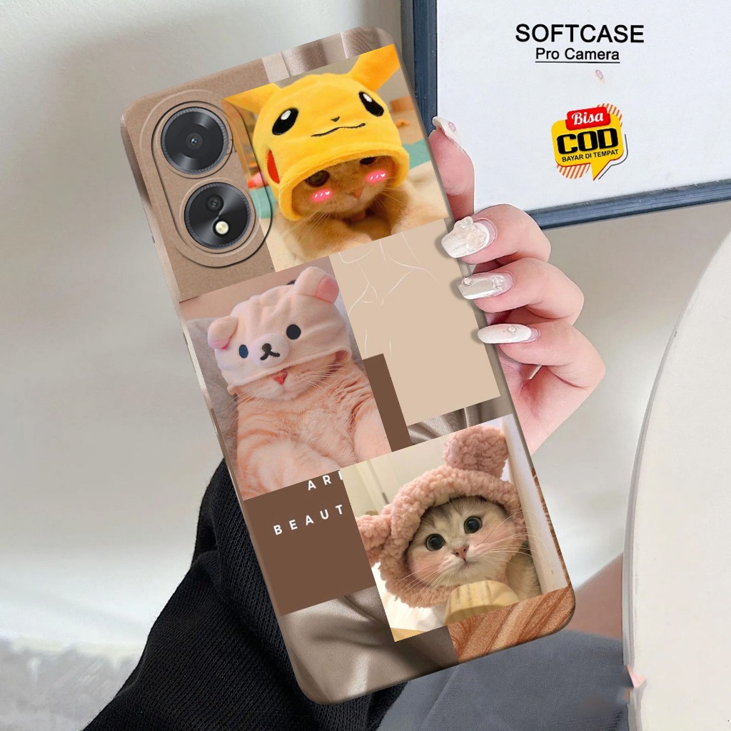 Case-Oppo- A18 A38 A60 A17 A58 4G A78 4G Terbaru Fashion Case Kesing Hp Oppo A60 A38 A18 A58 4G A78 