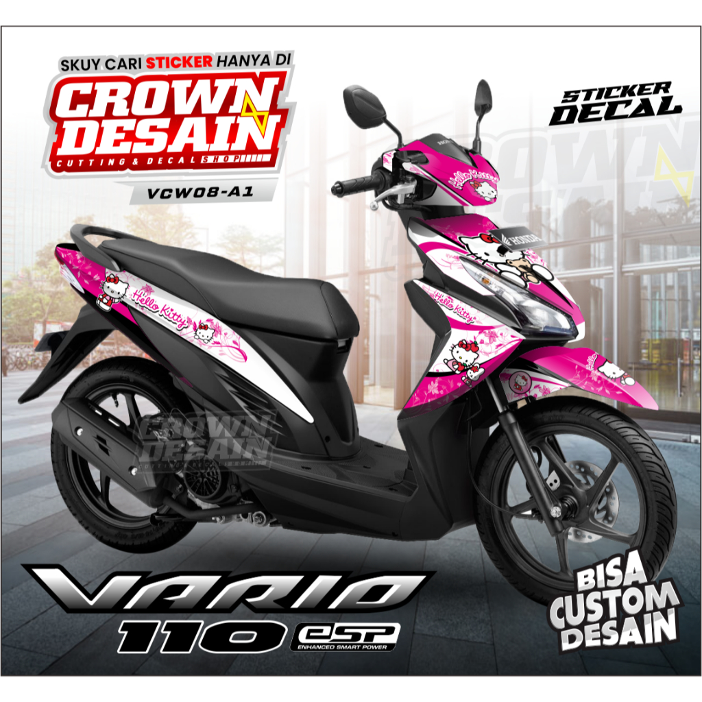 Sticker Honda Vario Fi 110 Fullbody - Sticker Decal Vario 110 Fi - Stiker Dekal Motor Honda Vario FI