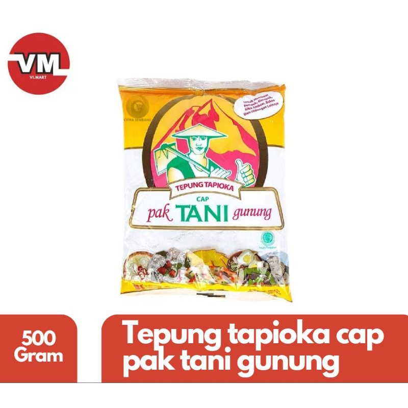 

Tepung tapioka cap pak tani gunung | Tepung tapioka pak tani 500 gram