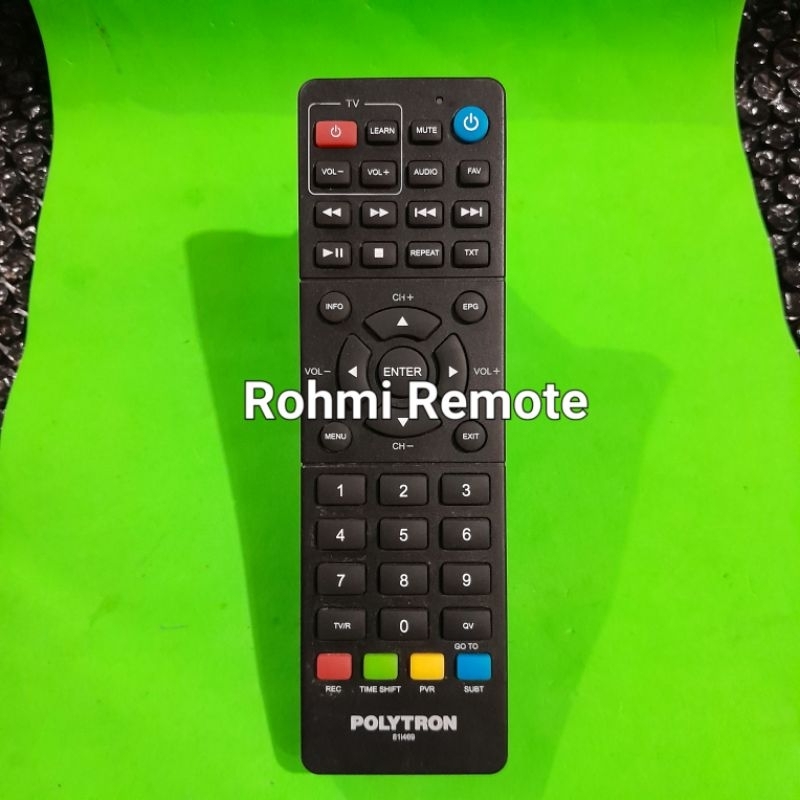 REMOTE REMOT PARABOLA STB POLYTRON 81I469 ORIGINAL ASLI