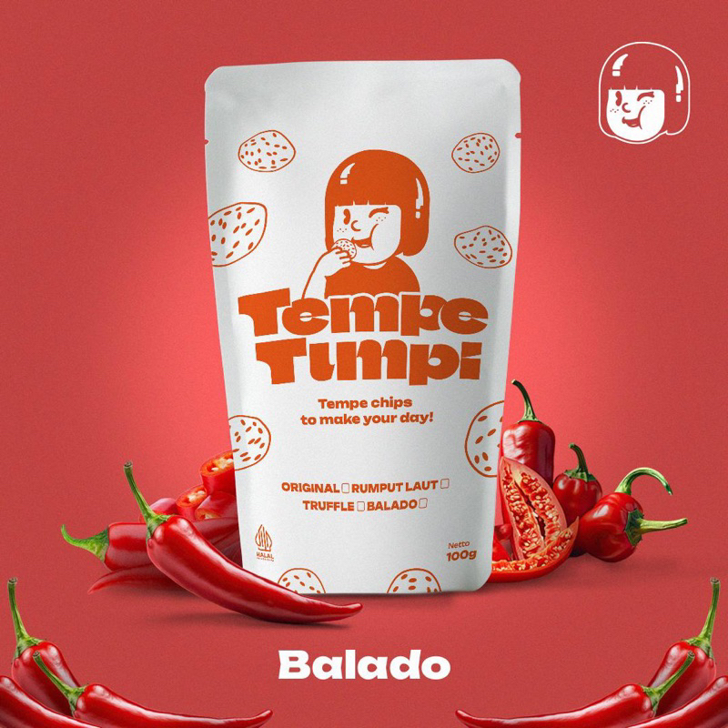 

Tempe Tumpi - Keripik Tempe Balado 100gr (NEW PACKAGING WITH ZIPLOCK)
