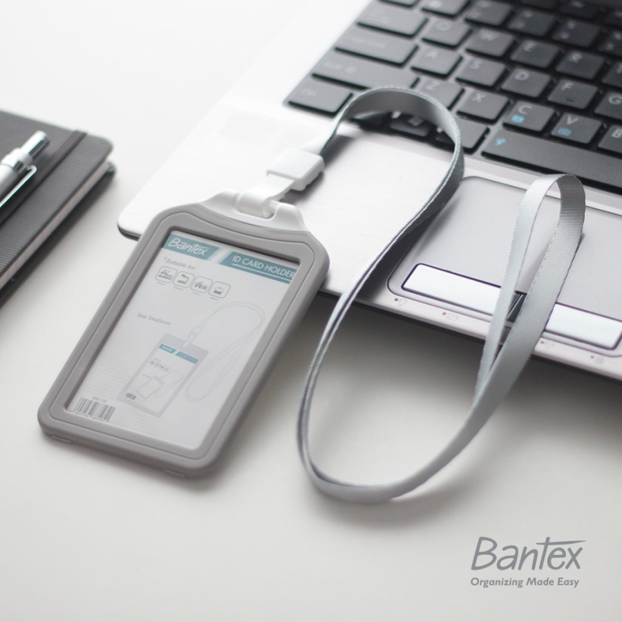 

Bantex Grey Dual Side ID Card Holder Lanyard