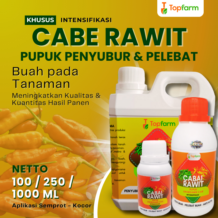 Pupuk Cabe Rawit Pelebat Buah / Pupuk Paling Jos Buat Cabe Rawit / Pupuk Semprot Untuk Cabe Rawit / 
