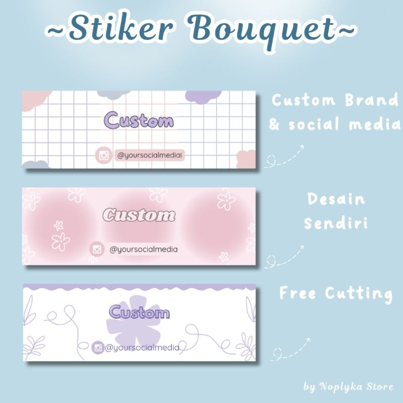 

Stiker Label Bouquet Buket Bunga Untuk Florist Olshop