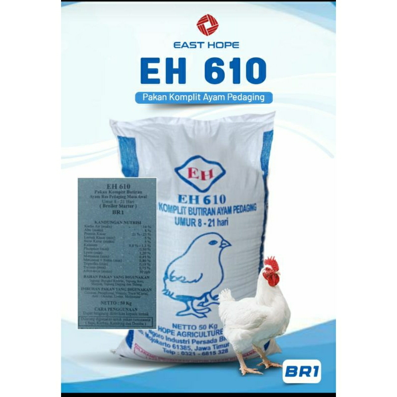 Eh 610 Pakan Ayam Pedaging Butiran Komplit 1Kg