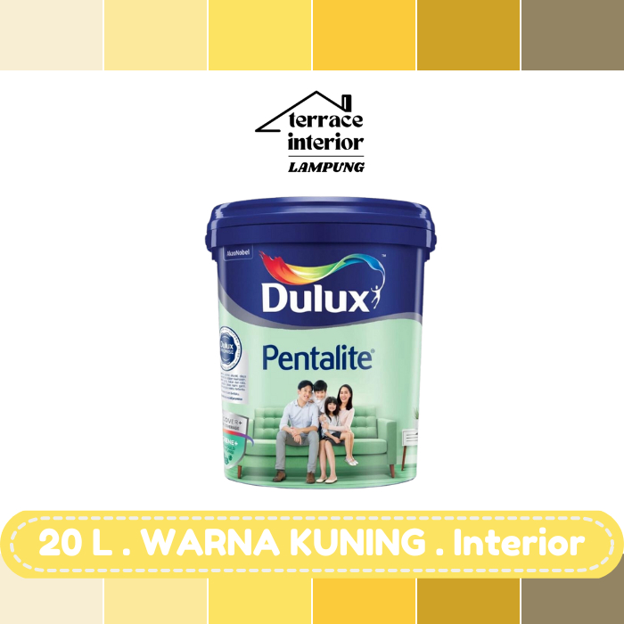 Cat Tembok Dulux Pentalite Interior 20L Kuning Doff