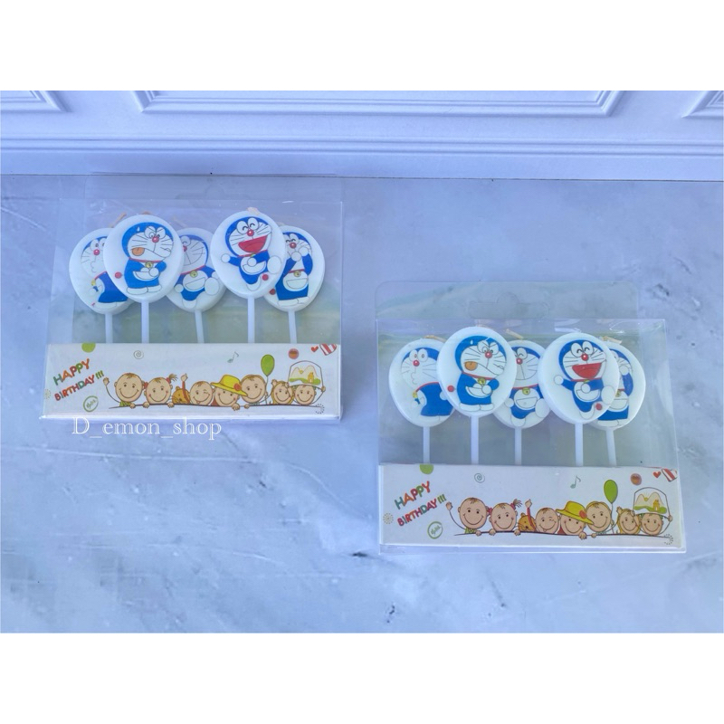 Lilin ultah doraemon / Dekorasi ultah / Lilin ulang tahun / Lilin karakter / Lilin ultah