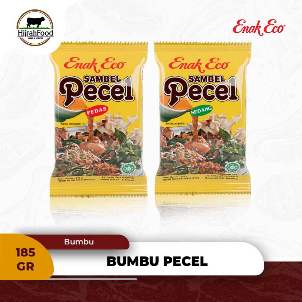 

Enak Eco Bumbu Pecel Kotak 185 gram Sambel Pecel Praktis