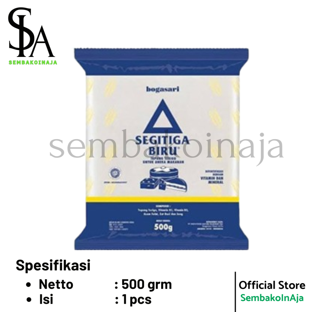 

[ SEGITIGA BIRU ] Tepung Terigu 500 gr