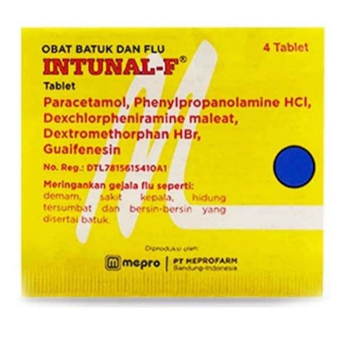 INTUNAL F Isi 4 Tablet - Obat Batuk Pilek