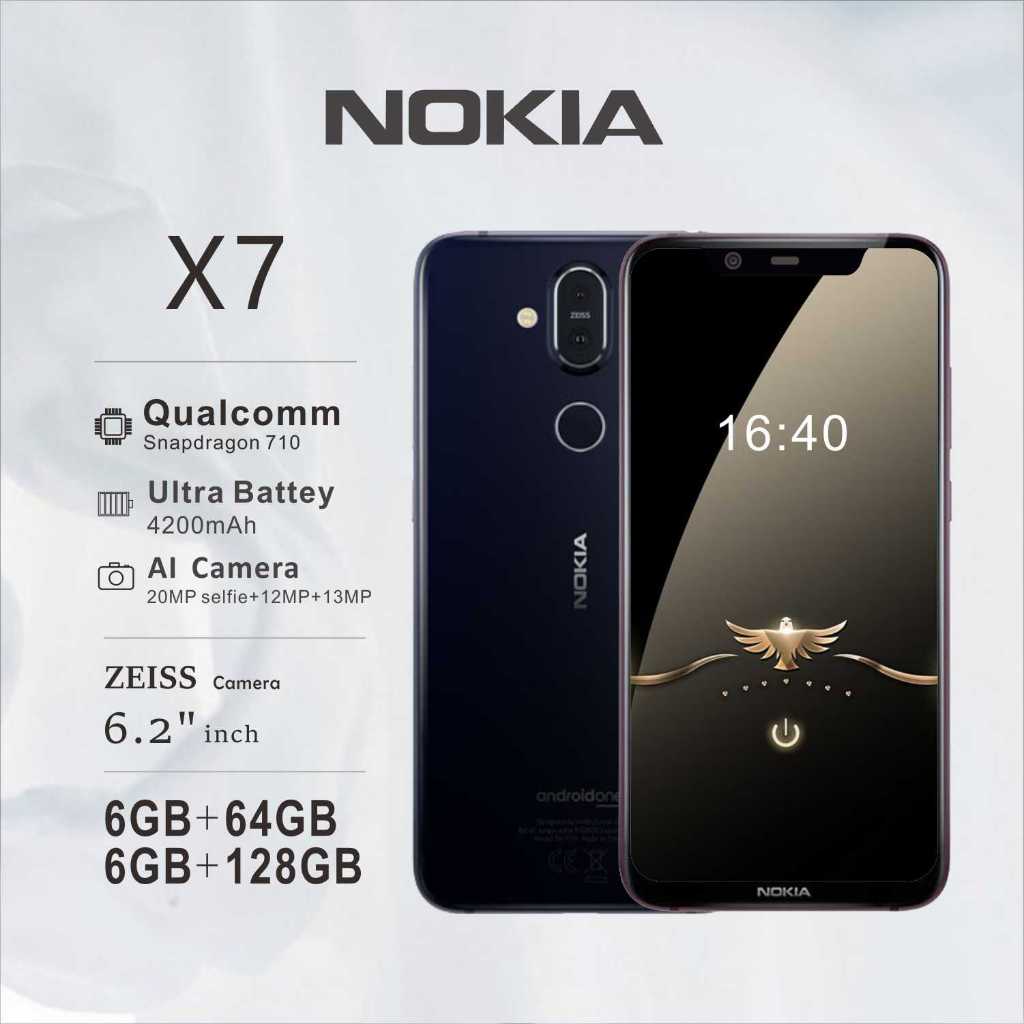 (cod) Nokia X7 - | RAM 6GB+ROM 128 GB/Garansi indo /dual sim/ hp nokia android  murah