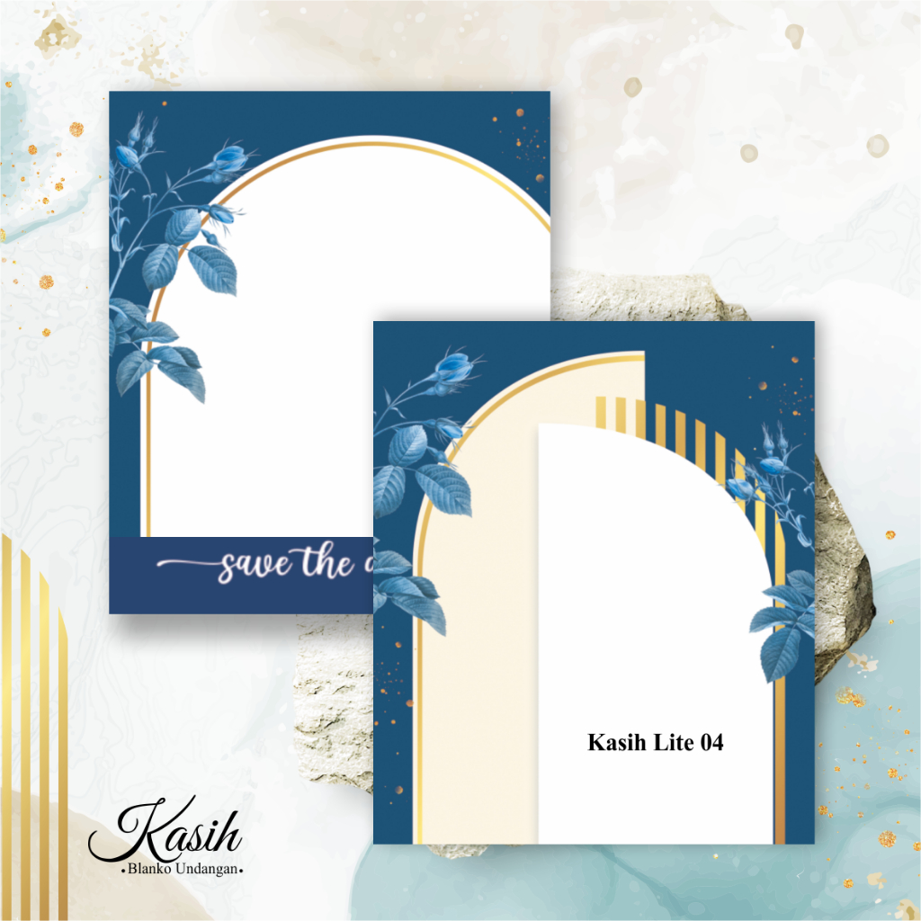 BLANGKO UNDANGAN NIKAH KASIH KOSONGAN - BLANKO UNDANGAN SERIES KASIH LITE 04