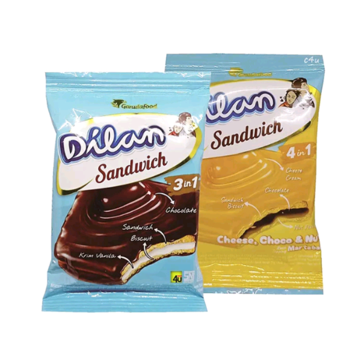 

wafer dilan choco sandwich cheese keju renceng isi 10pcs x 16gram