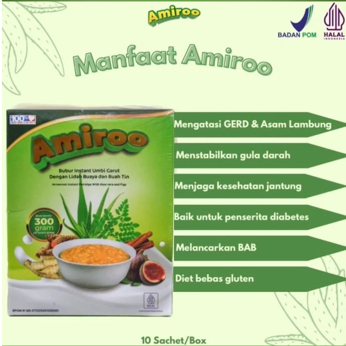 

Amiroo - Bubur Sereal Lidah Buaya untuk Asam Lambung dan GERD