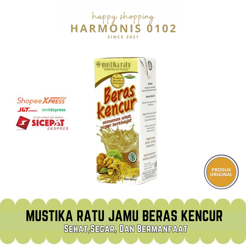 

Mustika Ratu Jamu Beras Kencur 200 ML