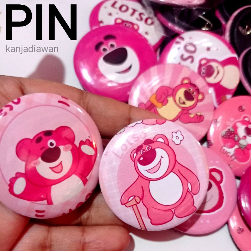 Pin Lotso Toy Story Custom Carton Pink Bear