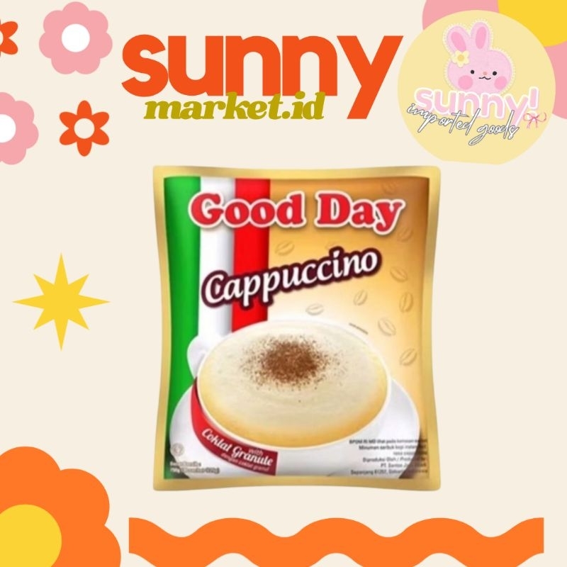 

SUNNYMARKET - GOODDAY GOOD DAY COFFEE CAPPUCCINO CAPPUCINO CAPUCINO KOPI 1 RENCENG 10 SACHET