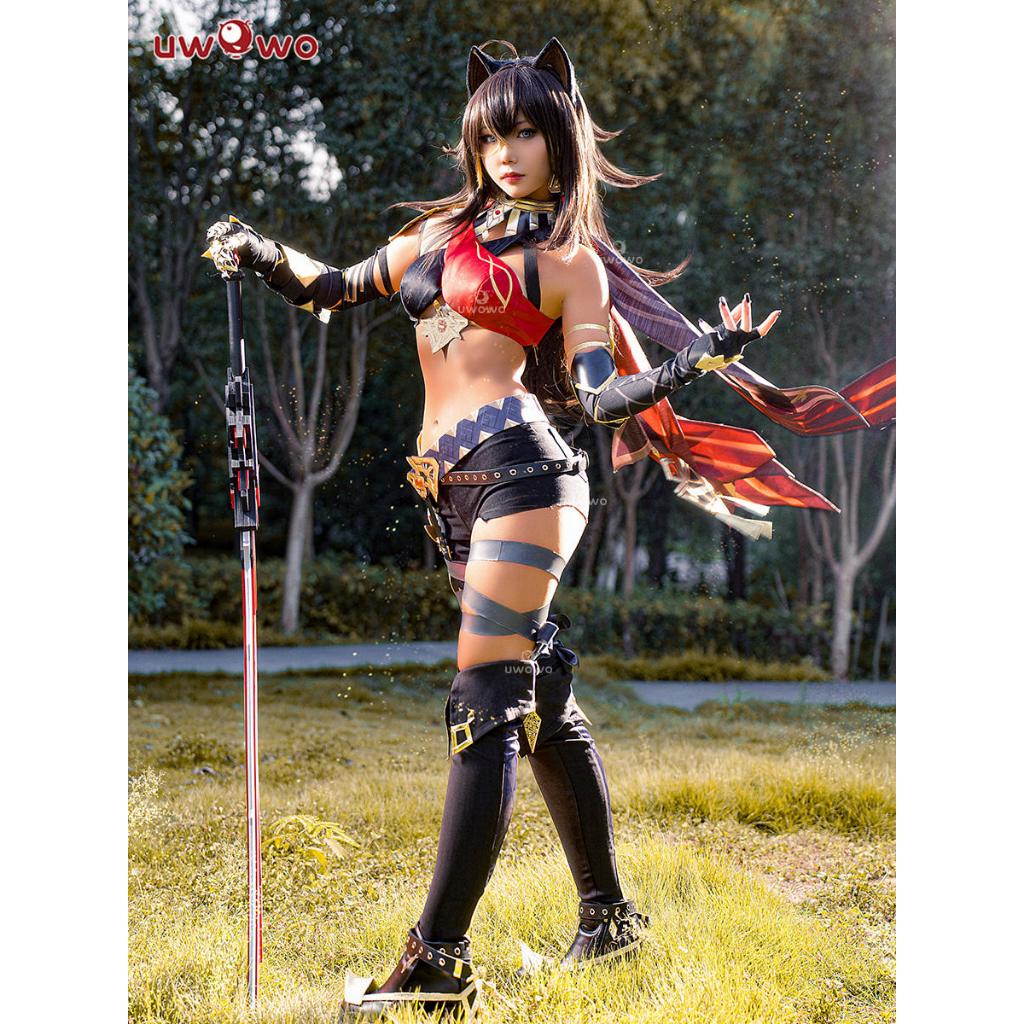 【Uwowo】Genshin Impact cosplay Dehya cosplay Costume and Dehya Wig