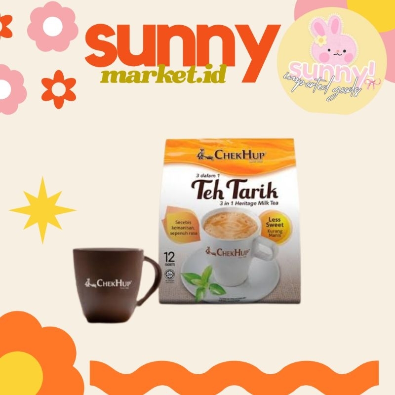 

SUNNYMARKET - CHEKHUP CHEK HUP TEH TARIK LESS SWEET KURANG GULA IMPORT MALAYSIA