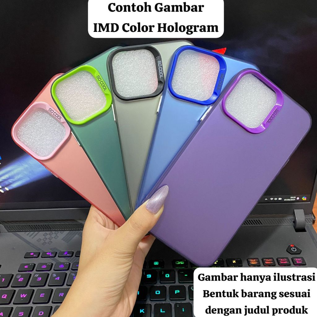 Case HYBIRD IMD COLOR Plate Hologram OPPO A16K - Deluxe Cell